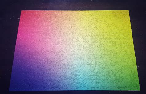 1000 Pieces Rainbow Gradient Puzzle ️🧡💛💚💙💜 Rjigsawpuzzles