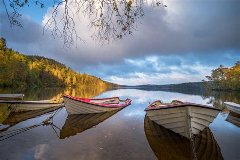 Wallpaper Evening Ships And Boats Nature River Array An Forest