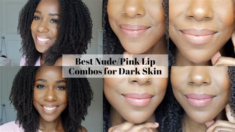 Best Nude Pink Lip Combos For Brown Skin Dark Skin Makeup