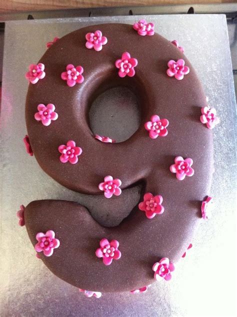 Number Cakes And Dessert Ideas For Single Digit Birthdays 9th Birthday Cake