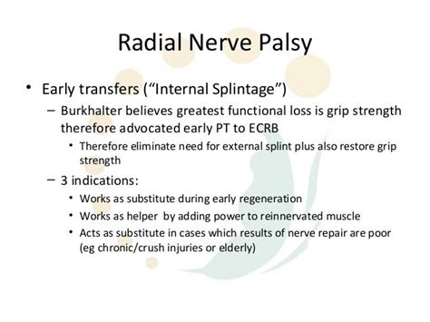 Radial Nerve Palsy Tendon Transfersw