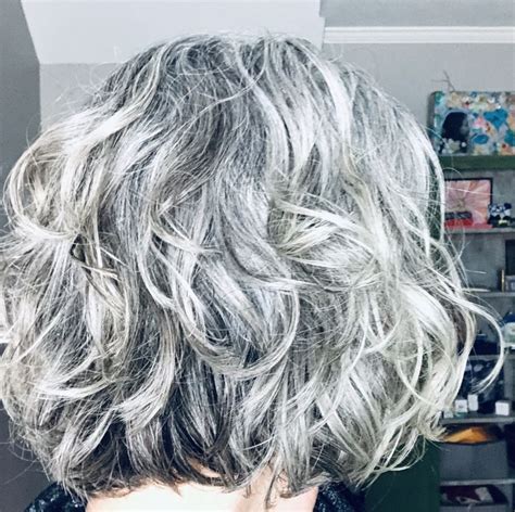 Wavycurly Silver Bob Grey Hair Styles For Women Grey Hair Over 50