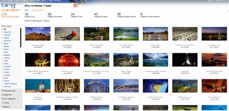 Bing Launches Gallery Of All Past Homepage Photos