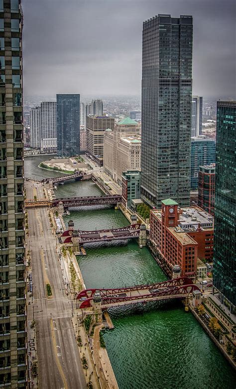Chicago River Bridges Photograph By Mike Burgquist Pixels
