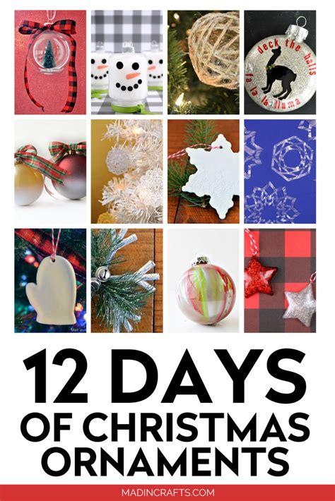 12 Days Of Ornament Tutorials Christmas Ornaments Mad In Crafts
