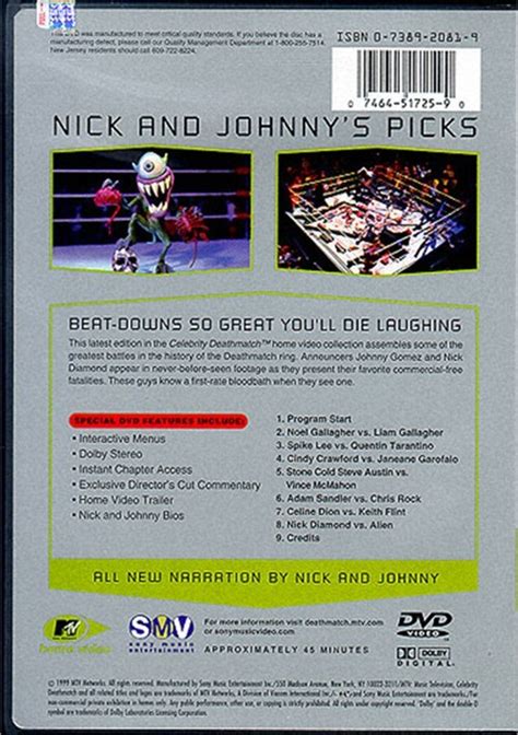 Celebrity Deathmatch Greatest Hits Dvd 1999 Dvd Empire