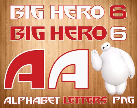 Big Hero 6 Font Png Big Hero 6 Alphabet Big Hero 6 Letters Etsy Canada