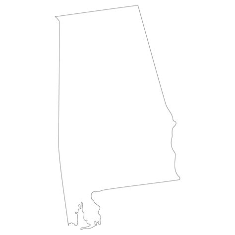 Alabama State Map 35866229 Png