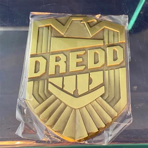 Judge Dredd Badge Gold Tone Metal Prop Replica Bam Geek New Sylvester Stallone Picclick