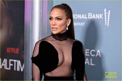 Jennifer Lopez Rocks Sheer Cutout Dress For Halftime Premiere At Tribeca Film Festival Photo