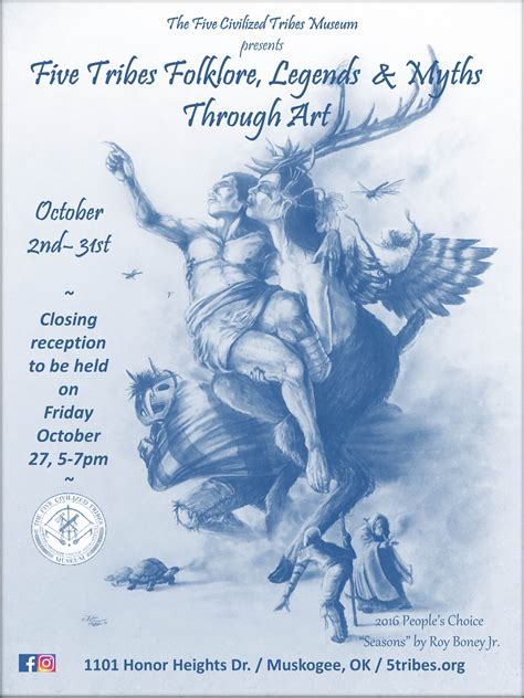 Folklore Legends And Myths Through Art Muskogee Chamber Of Commerce
