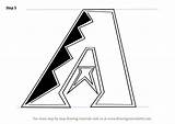 Diamondbacks Arizona Logo Draw Coloring Pages Mlb Drawing Step Print Tutorials Search Again Bar Looking Case Don Use Find sketch template