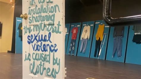 What Were You Wearing Exhibit At Baylor Raises Awareness On Sexual