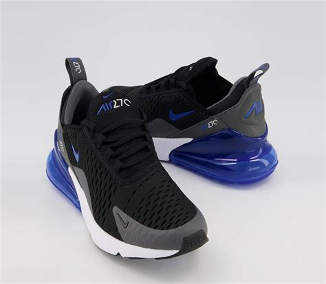 Nike Air Max 270 Gs Trainers Black Game Royal Iron Grey White Unisex