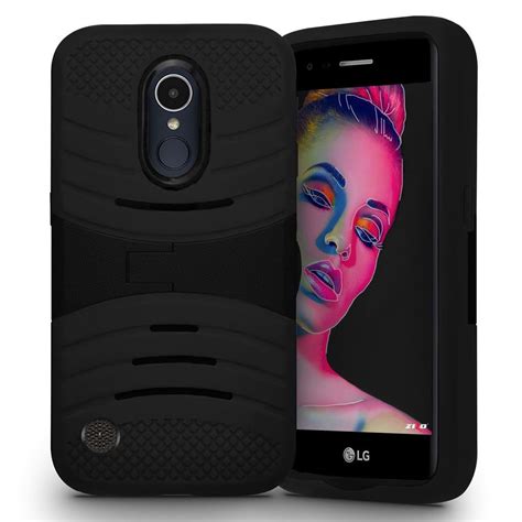 Lg K20 Plus Case Zv Ucase Hybrid Dual Layer W Silicon Rugged Shell Heavy Duty Protective Case