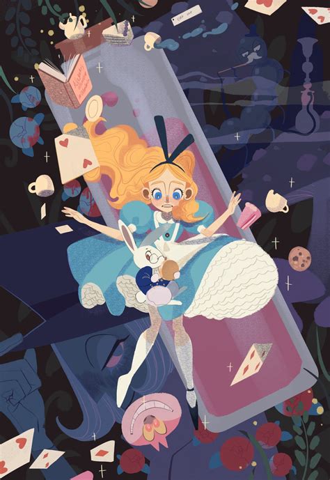 𝑺𝑨𝑵𝑺𝑨 On Twitter Alice In Wonderland Illustrations Alice In