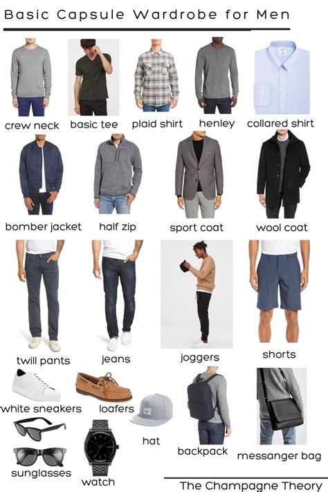 A 20 Piece Capsule Wardrobe For The Man In Your Life Business Casual
