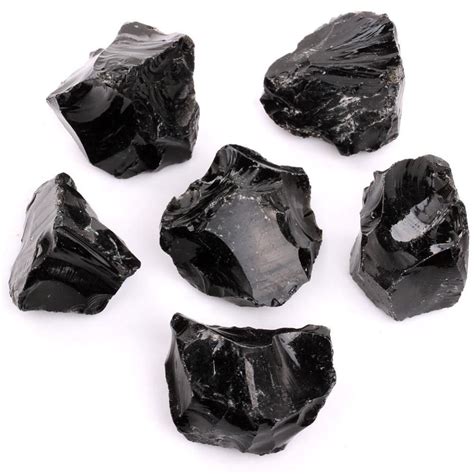 Black Obsidian Crystal Rough Stones Black Obsidian Crystal Black