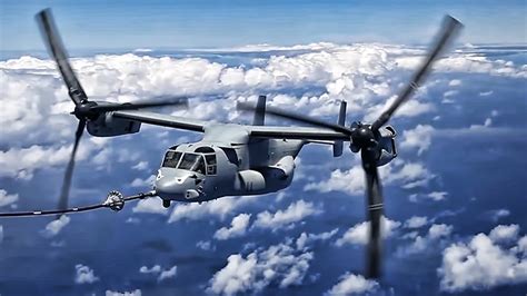 Aerial Refueling Kc 130 To V 22 Osprey Youtube