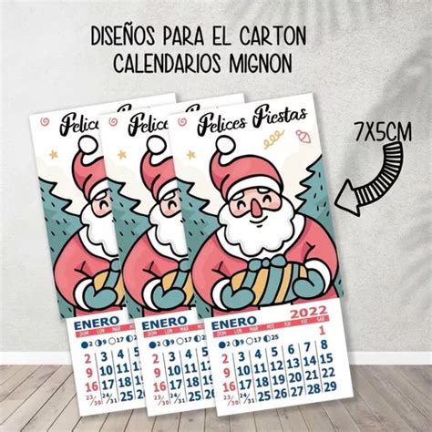 Kit Imprimible Cartones Calendarios Mignon Navidad Dra en venta en Paysandú Paysandú por sólo