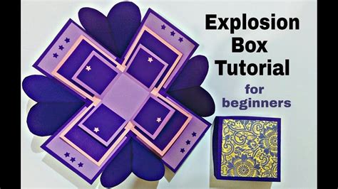 Explosion Box Tutorial For Beginners Diy How To Make Explosion Box