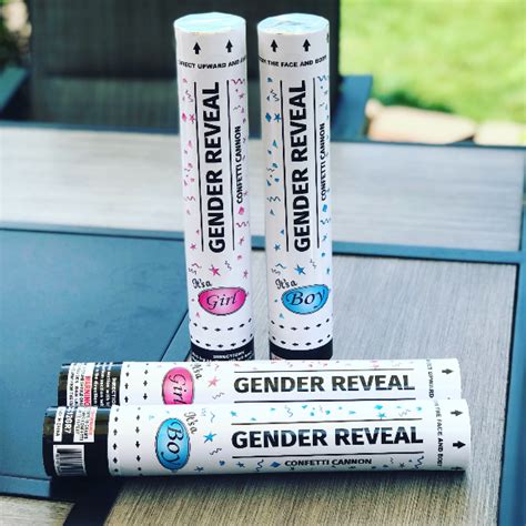 Gender Reveal Confetti Cannons Make A Reveal Party Extraordinary