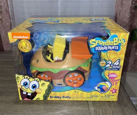 New Spongebob Squarepants Krabby Patty Rc Radio Remote Control Car 27mhz 698143025112 Ebay