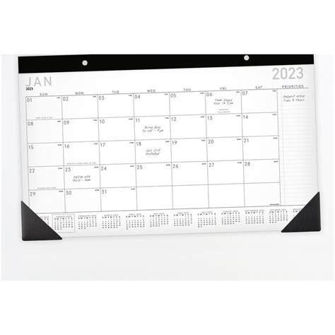 At A Glance Contemporary 2023 Compact Monthly Desk Pad Calendar 18 X