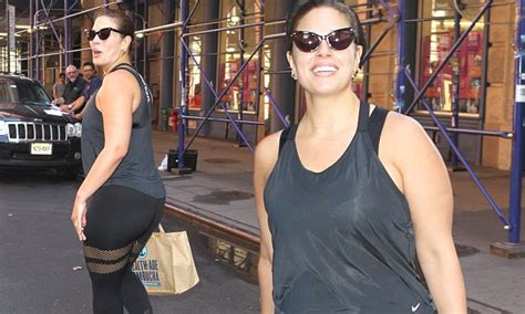 Ashley Graham Shows Off Pins In Leggings In New York
