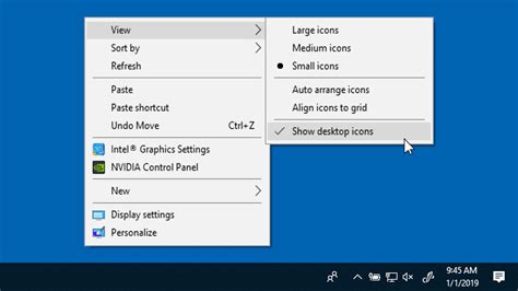 How To Show Or Hide Desktop Icons In Windows 10