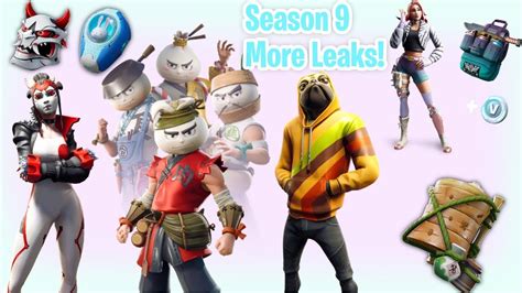 New All Leaked Fortnite Season 9 Skins And Emotes More Youtube