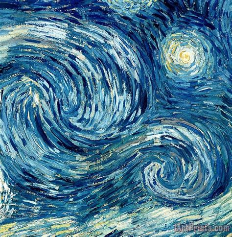 Vincent Van Gogh Detail Of The Starry Night Art Painting For Sale