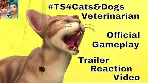 Sims 4 Cats And Dogs Veterinarian Official Gameplay Trailer Reaction