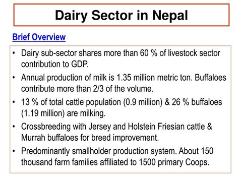 Ppt Dairy Sector In Nepal Powerpoint Presentation Free Download Id