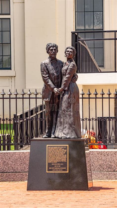 Dred And Harriet Scott Monument In St Louis Saint Louis Usa June