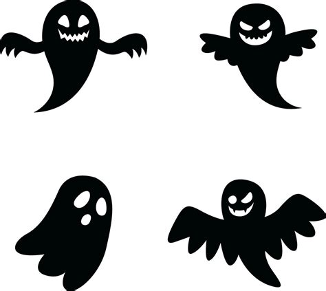 Ghost Happy Halloween Spooky Boo Character For Design Decoration