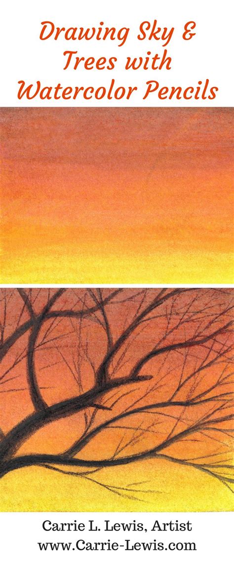 Sunset Sky With Watercolor Pencils Tutorial — Carrie L Lewis Artist