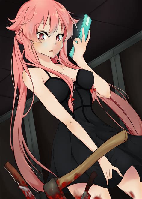 Tv · завершенные / 26 эп. Anime picture mirai nikki gasai yuno tiribrush long hair ...