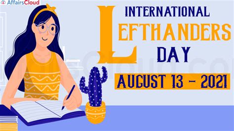 International Left Handers Day 2021 August 13