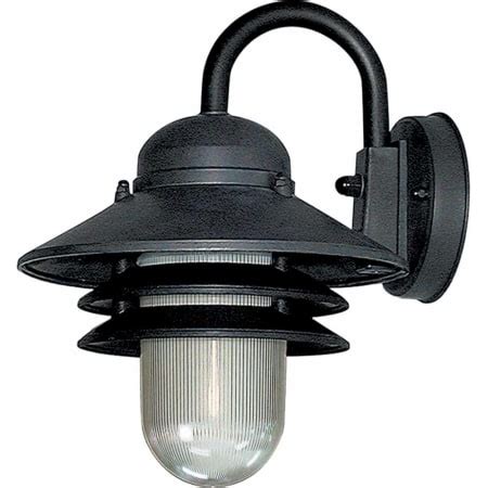 Outdoor sconce lighting can be placed flanking the front door and also the garage doors, as well as anywhere else you will use your outdoor space like the deck or patio area. Volume Lighting 9725-5 Black Nautical Outdoor 1 Light 10 ...
