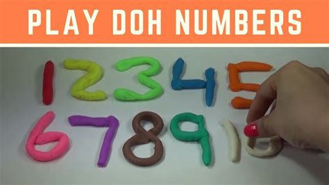 Play Doh Numbers Learn Numbers For Kids Youtube