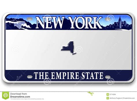 Blank State License Plates