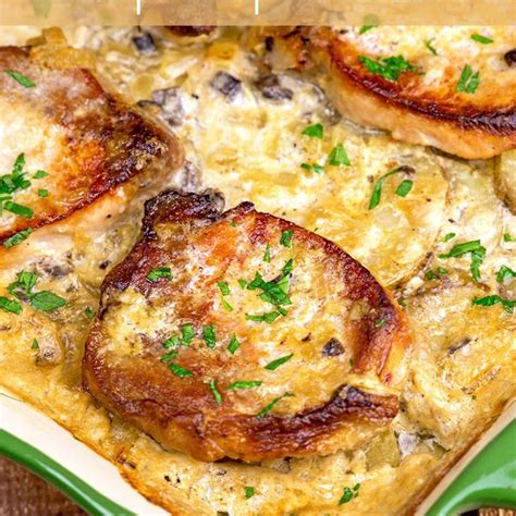 Ham and scalloped potatoes in the crock pot recipe from grouprecipes.com. Pork Chops & Scalloped Potatoes Casserole | Recipe | Pork ...