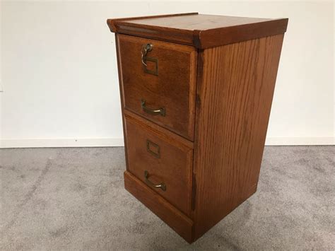 Solid Wood Filing Cabinet 2-Drawer