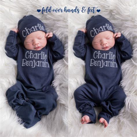 Personalized Baby Boy Coming Home Outfit Junie Grace