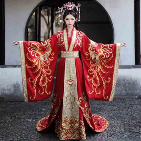 luxury embroidery hanfu men women chinese traditional wedding hanfu red dress couples cosplay