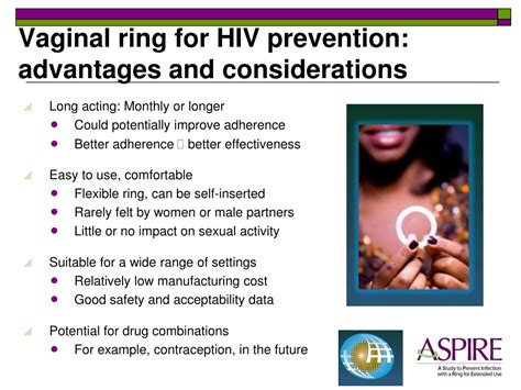 Ppt Dapivirine Vaginal Ring For Hiv Prevention Overview And