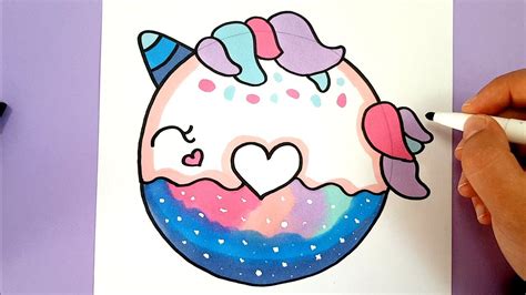 Super sweet unicorn coloring pages free ausmalbilder einhorn pummel genial ausmalbild kawaii einhorn fotos picture size 1186x824 posted. KAWAII EINHORN DONUT SELBER MALEN - DIY - YouTube