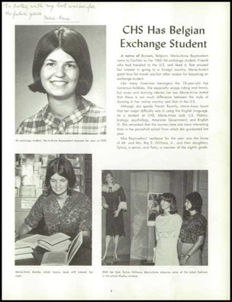 Explore 1966 Carlisle High School Yearbook Carlisle Pa Classmates