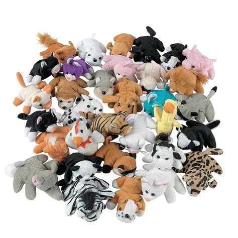 Mini Stuffed Animal Assortment 50 Pc Plush Animals Animal Plush